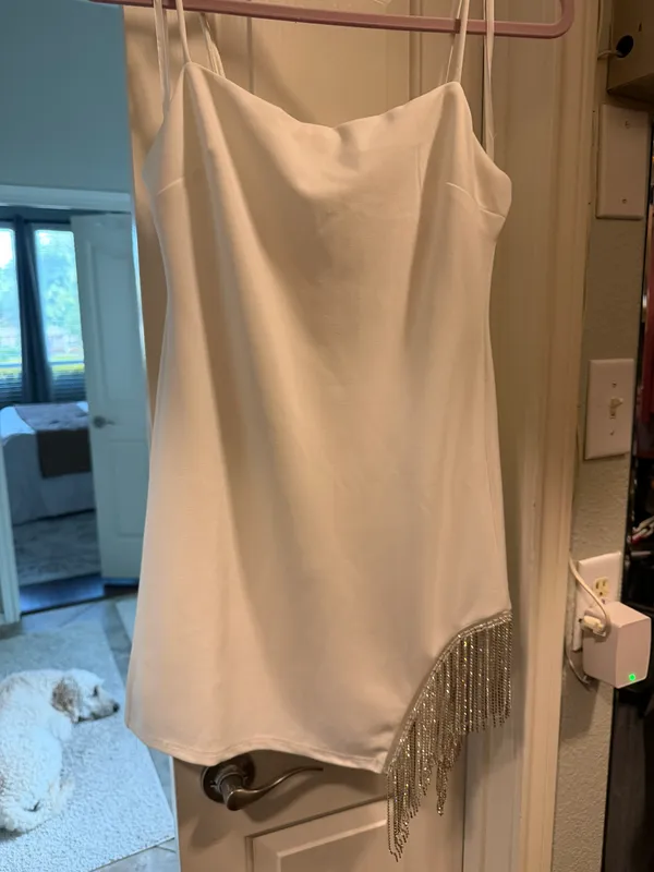Selfie Leslie White Mini Dress - Image 2