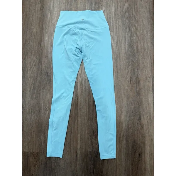 Lululemon Align Pants Womens 6 Blue Nylon‎ Stretch Mid Rise Athleisure Running - Image 4