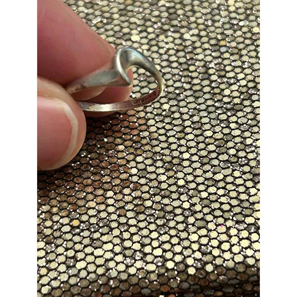925 sterling silver size 4 0.96g ring band - Image 3