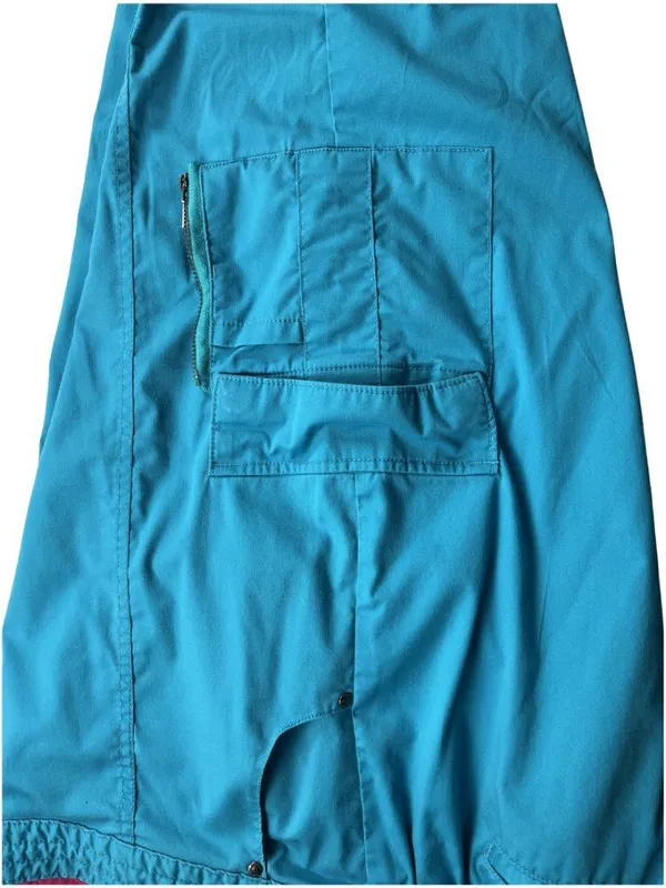 Beyond Scrubs XLG Teal Blue Cargo Scrub Pants Stretch Medical Uniform - Image 9