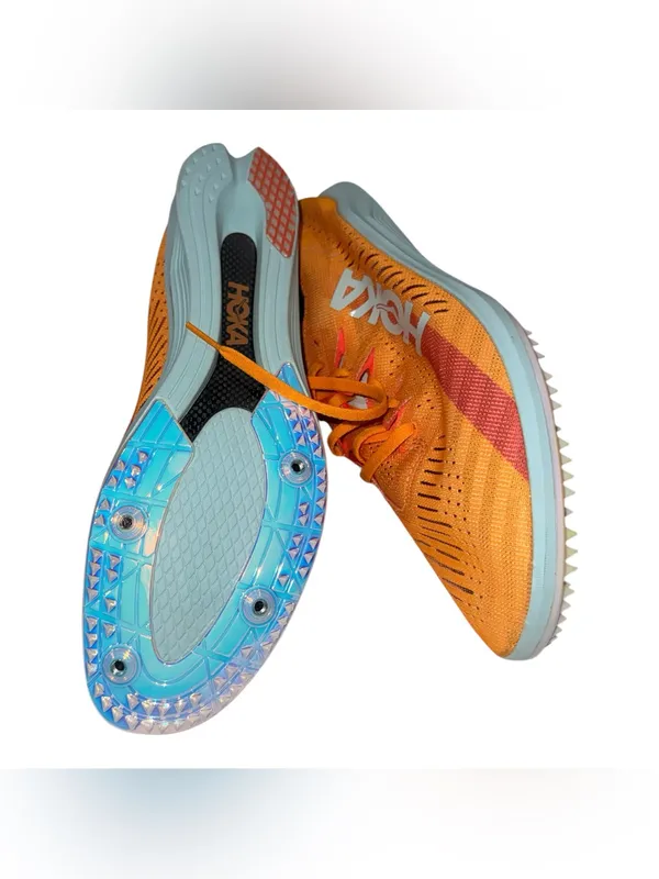 NEW Hoka Cielo X LD Radiant Yellow Camellia RYCM Spike Shoes Men's 13 READ - Image 6