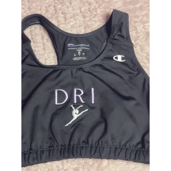Champion Sports‎ Bra Womens Size M Racerback Black - Image 3