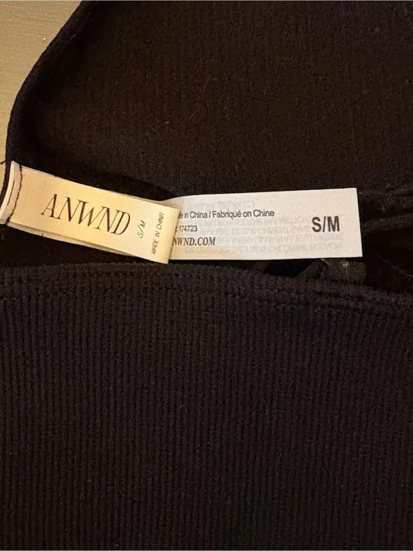 NWOT Ribbed Black Bralette & Boyshort Set with Snap-Ring Accents - Image 6