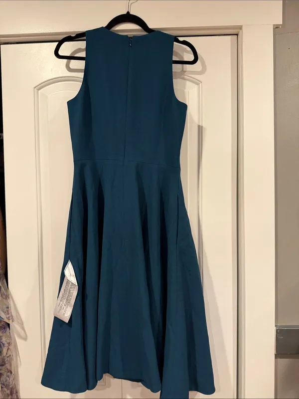 Dress the‎ Population Catalina Deep Teal High-Low Fit-and-Flare Dress M - Image 6