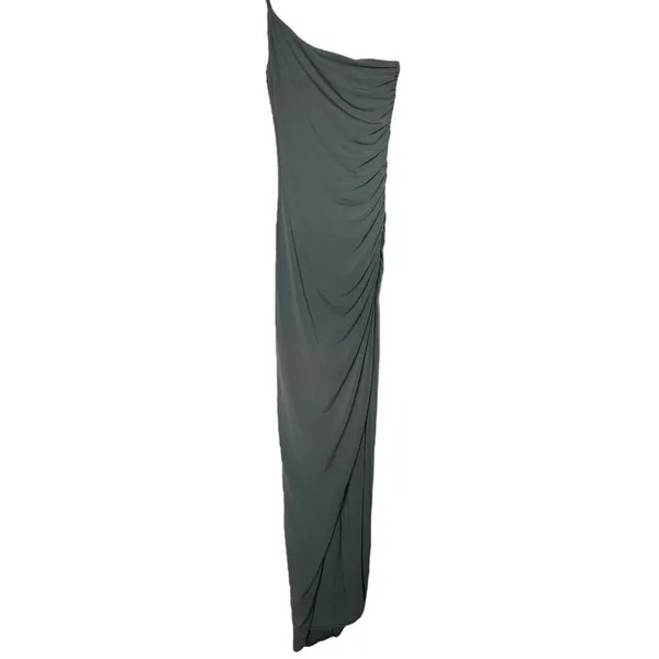 Nookie‎ Aria One Shoulder Gown in Khaki - Image 2