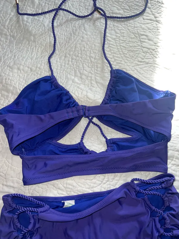 Indigo Strappy Bikini Set - Image 4