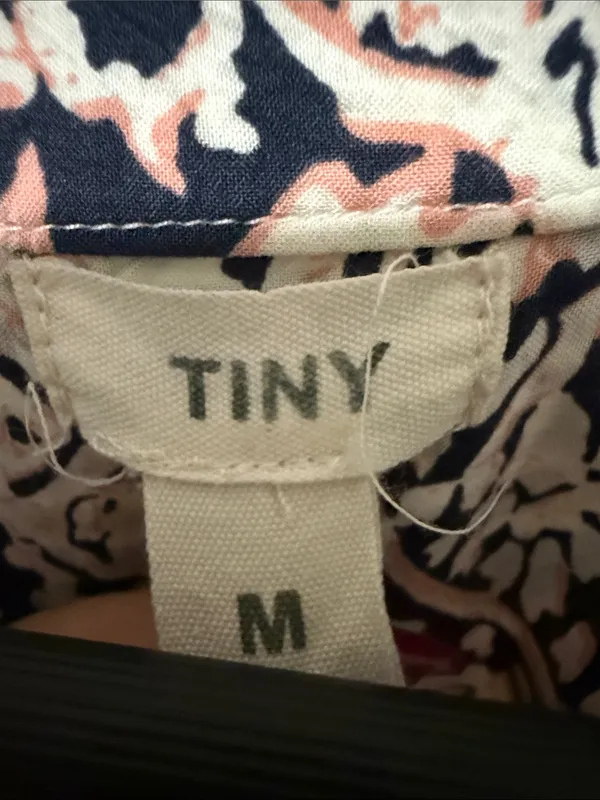 Anthropologie Tiny Floral-Print Dress in Navy and Pink - Image 3