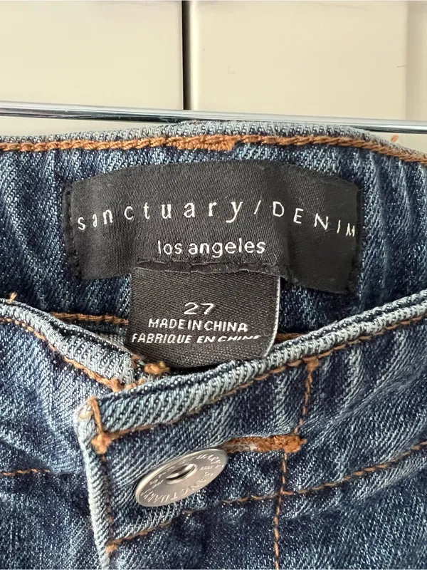 Sanctuary Dark Blue Wide-Leg Jeans - Image 7