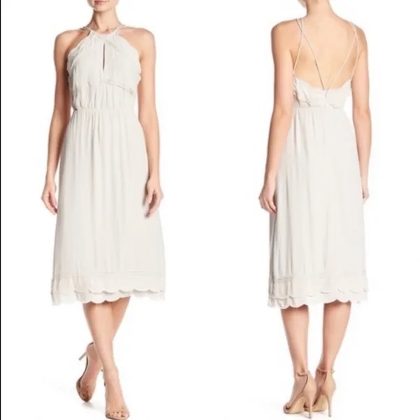 NWT Elliatt Elation Ruffle Dress in‎ Taupe Size Small - Image 9