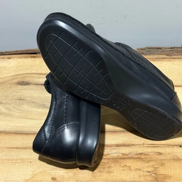 SAS‎ Roamer womens black leather strap loafers size 6N A26 - Image 10
