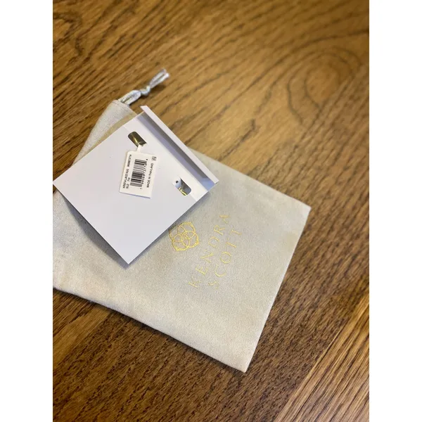 Kendra Scott Krista Lace Huggie Earrings Gold Tone NWT 9608873774 - Image 6