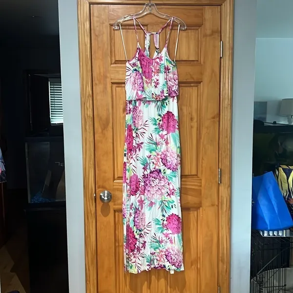 Candies Floral Maxi Dress Women's Medium - Image 4