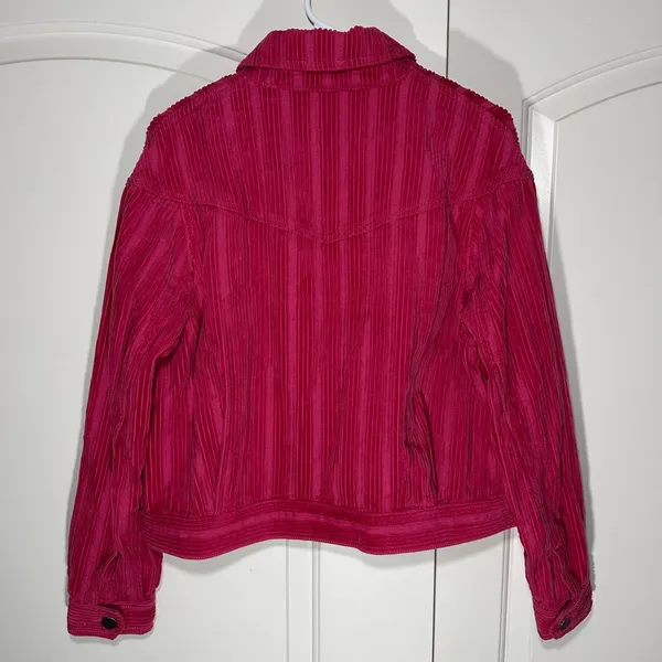 Cabi‎ Cheeky Topper Pink Corduroy Long Sleeve Collared Jacket # 4124 Womens S - Image 5