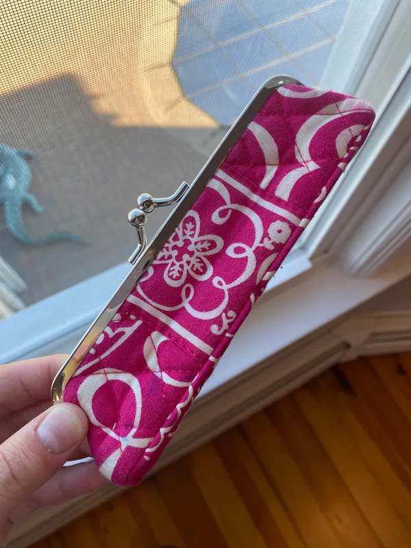 Vera Bradley Pink Glasses Case - Image 2
