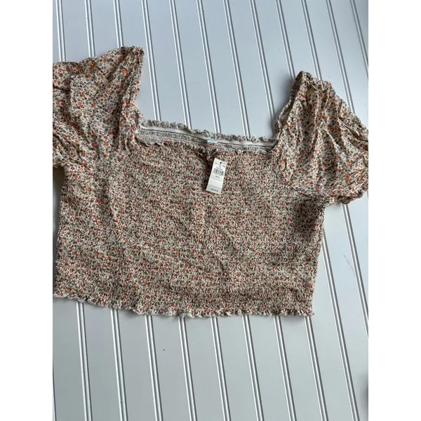 NWT American Eagle & Aerie Lot of 3 Tops Cropped Tee Smocked Set Bundle Sz XL - Image 7
