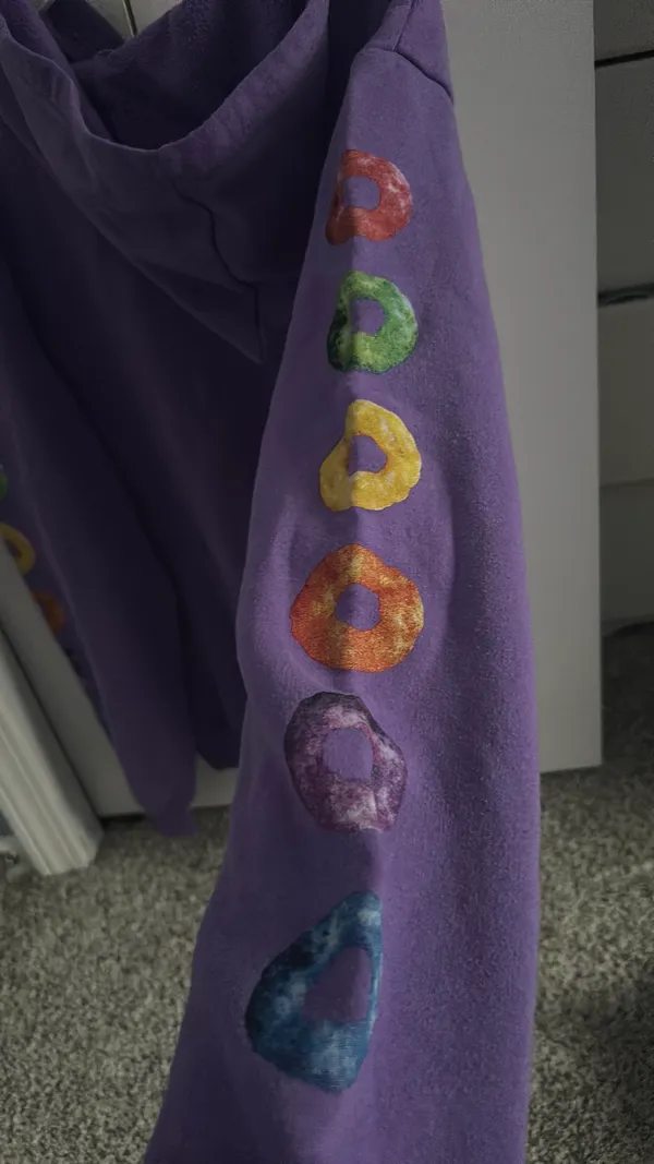 Kellogg's Purple Fruit Loop Sweatshirt Size M - Image 2