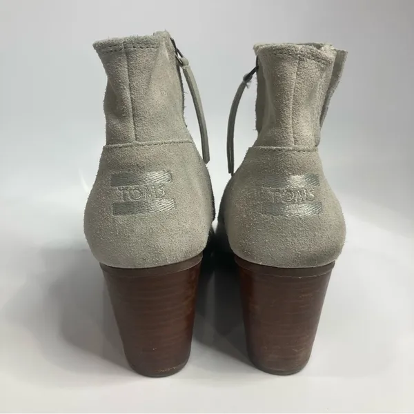 Toms gray‎ peep Toe Heels size10 - Image 6