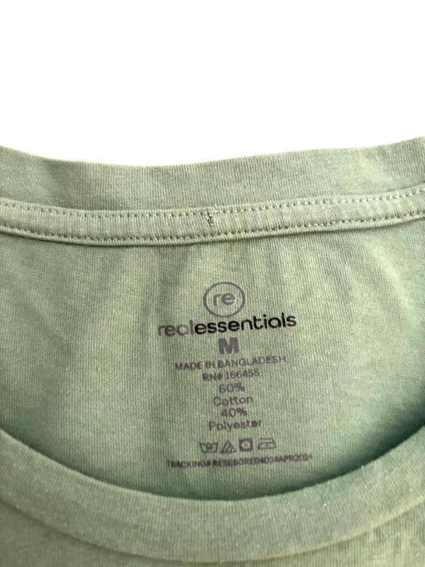 Sage green T-shirt dress - Image 2