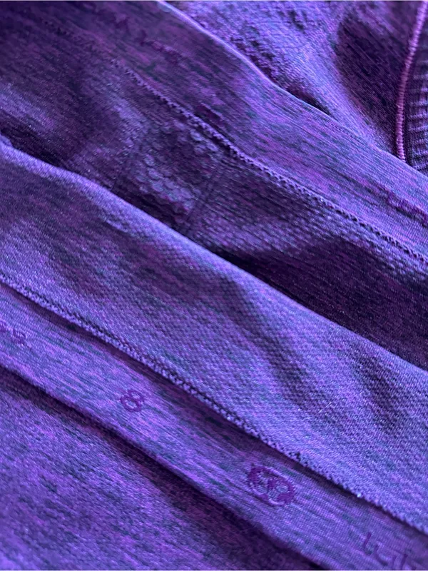 LULULEMON Swiftly Tech Racerback in Black Chilled Grape Sz. 8 - Image 7