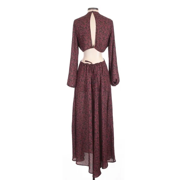 RESA Noelle Maxi Dress In Gemma Small Cut Out Front Tie Leopard Animal Print - Image 5