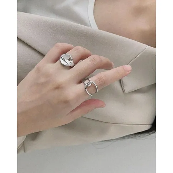 NEW Unisex Minimalist Knot‎ 925 Silver Ring, Adjustable - Image 9