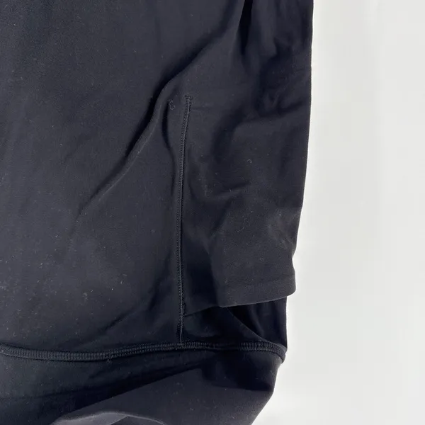 Athleta Salutation Stash Wrap Tight Black High Rise Yoga Leggings Pockets‎ Large - Image 7