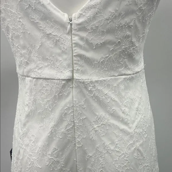 Lulu's Graceful Darling Flutter Sleeve White Lace Midi Fairy Dress - Image 3