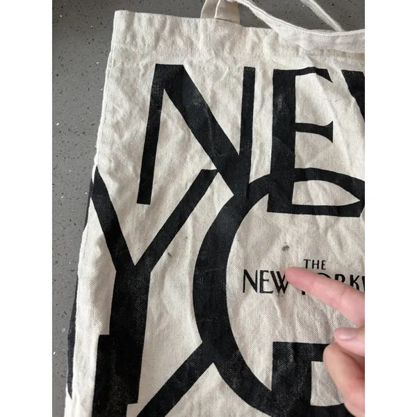 The New Yorker Magazine Tote Bag 15” Canvas Shopping Fun Chic Reusable - Image 4