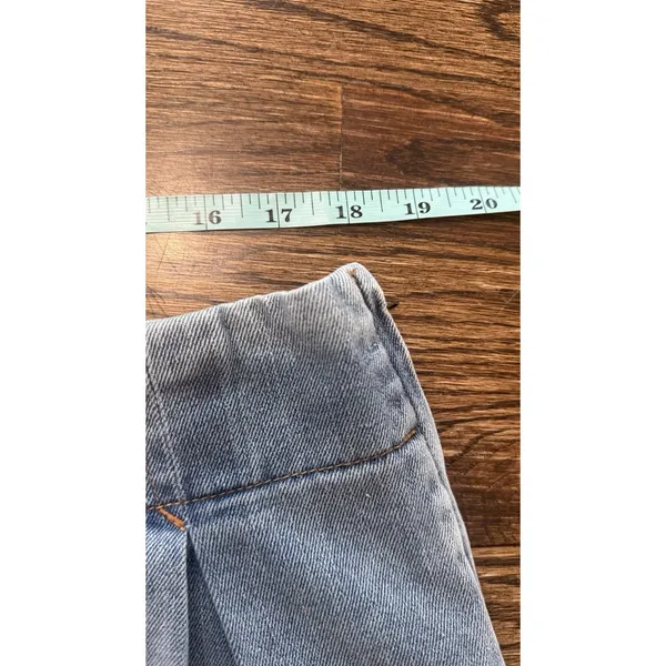 Revolve Lioness Denim Rendezvous Micro Mini Skort Festival Concerts Size XL 3069 - Image 5