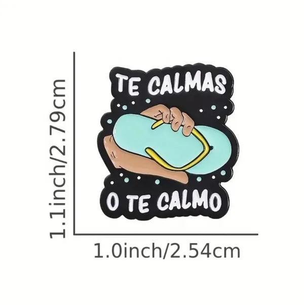 Anime Inspired Metal Pin with Hand-Held Slippers Design Cute‎ Collar Pin - Image 7