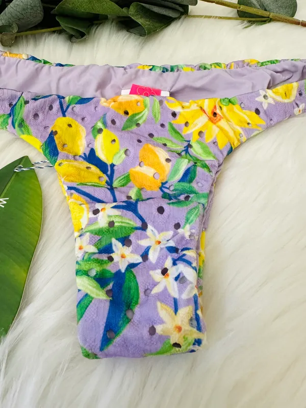 Farm Rio Floral Low-Rise Bikini Bottoms, Size XS - Image 4