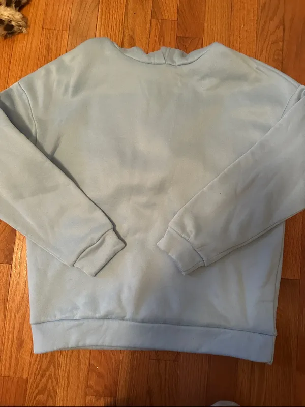 Women’s Light Blue Sweatshirt with "Self Love Is Important" Print - Image 2