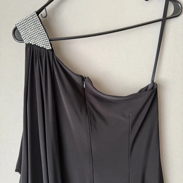 Cache sz 8 Black one shoulder mini Dress‎ - Image 7