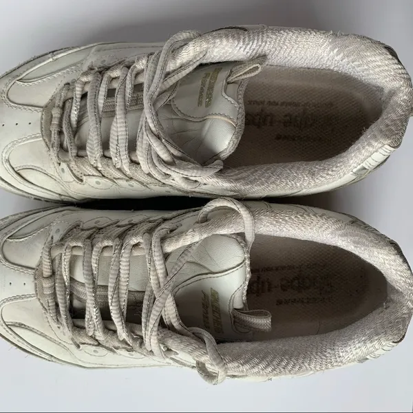 Skechers Vintage Original Shape Up Toning Sneakers In White - Image 7