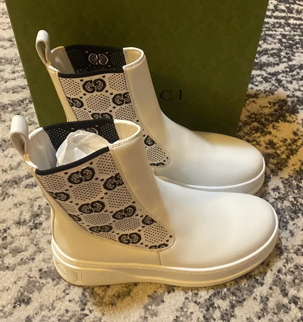 GG Supreme Panelled Chelsea Boots Size 38 - Image 3