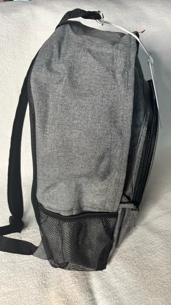 Lightweight Gray Backpack NWT Compartment Daypack For School Work Travel - Image 5