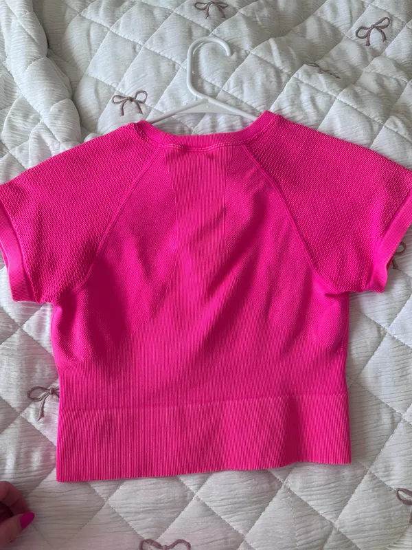 JoyLab hot pink crop seamless top  - Image 2