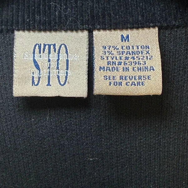 Black Corduroy Button Up Trucker Cotton Jacket Moto Edgy Comfy Streetwear Size M - Image 3