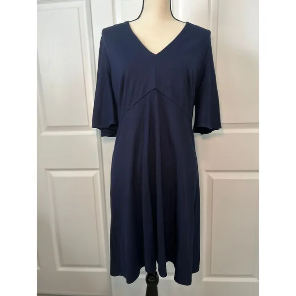 Amanda Uprichard Navy Boca Mini Dress Size 2X Minimalist Office Party - Image 3