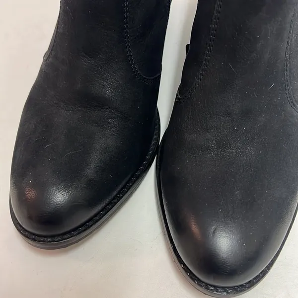 Earth Ralston Leather Bootie Size 8 A5‎ Black - Image 6