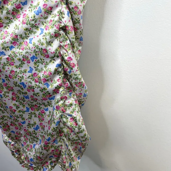 For Love and Lemons Victorias Secret Satin Butterflies Floral Corset Slip Dress - Image 10