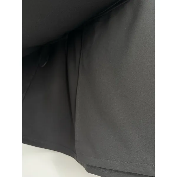 New Boohoo Wrap Tailored Womens Mini Skirt Size 8 Black Minimalist Preppy Chic - Image 4