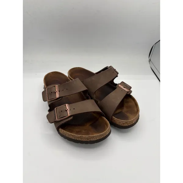 Birkenstock Arizona Brown Mocha Oiled Leather Sandals Mens 4 Womens 6 EU 36 - Image 4