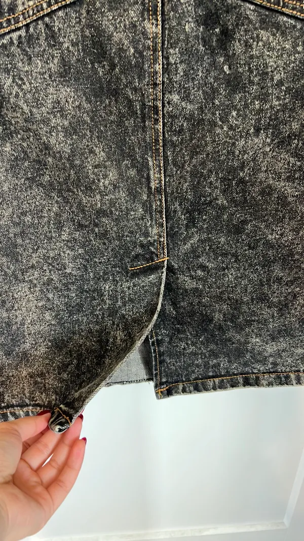 High Waisted Denim Midi Skirt Multiple Size 4 - Image 4