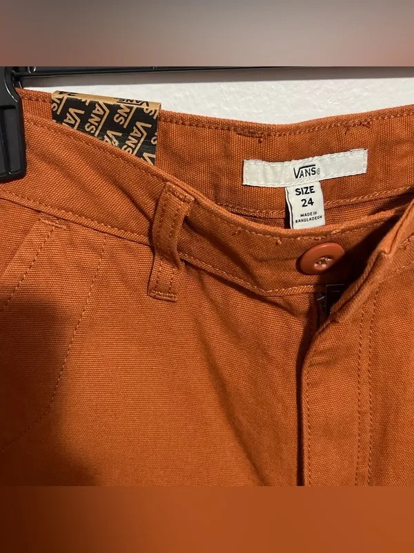 #37 NWT Vans Rust Ground Work Pants Size 24 - Image 3