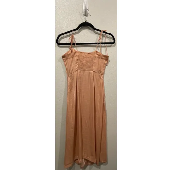 Urban Outfitters Silky Utility Spaghetti Straps Midi Dress - Image 4