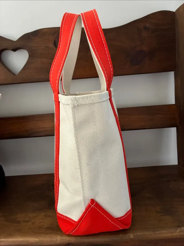 LL Bean boat and tote small Orange - Image 5