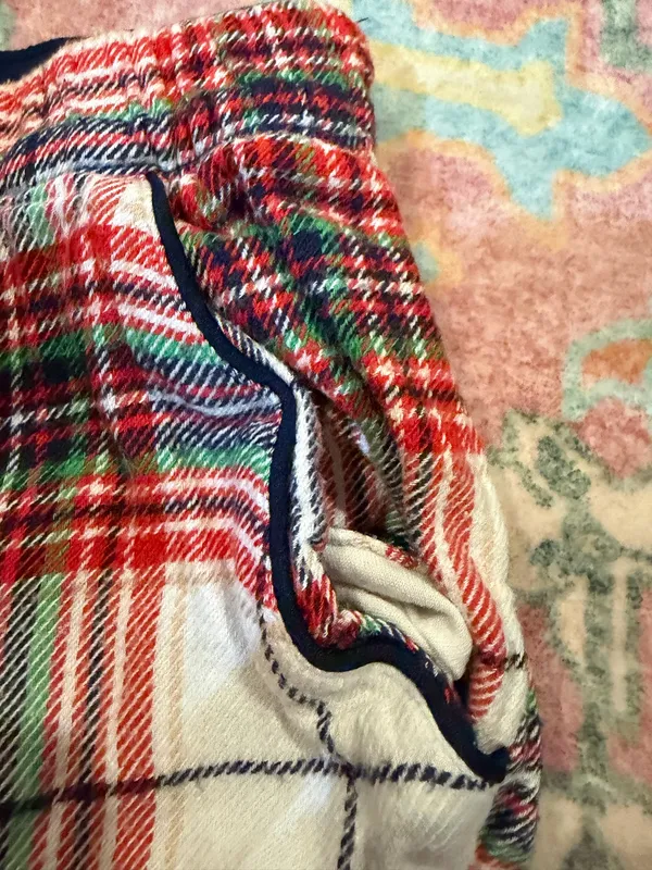 Aerie Sleep Shorts Plaid Ruffle Boxer - Image 4