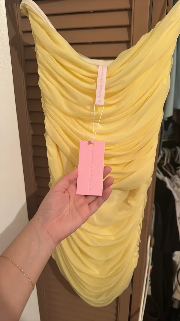 RUNAWAY THE LABEL Yellow s Dress - Image 3