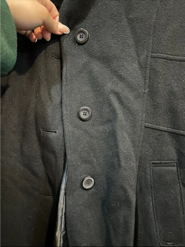Jones New York Black Wool Blend Coat - Image 7